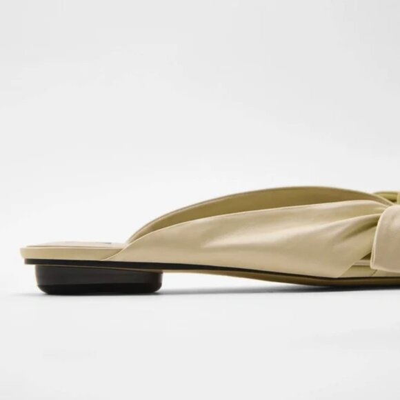 Zara Flat Leather Shoes with Ties EUR 38 - Picture 7 of 15